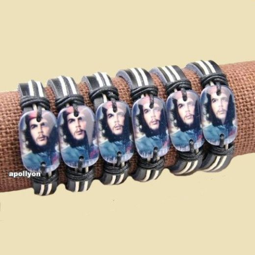 Armband Leer Che Guevara Blauw