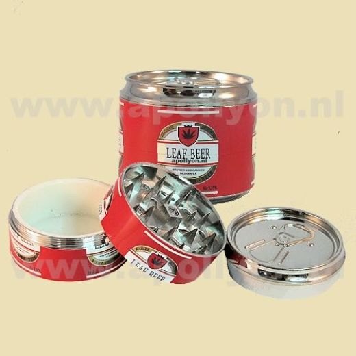 Grinder Metaal Blikje Bier Rood