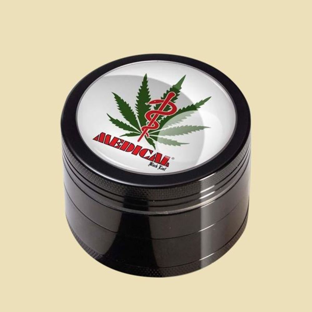 Grinder Black Leaf Medical  (4-delig)